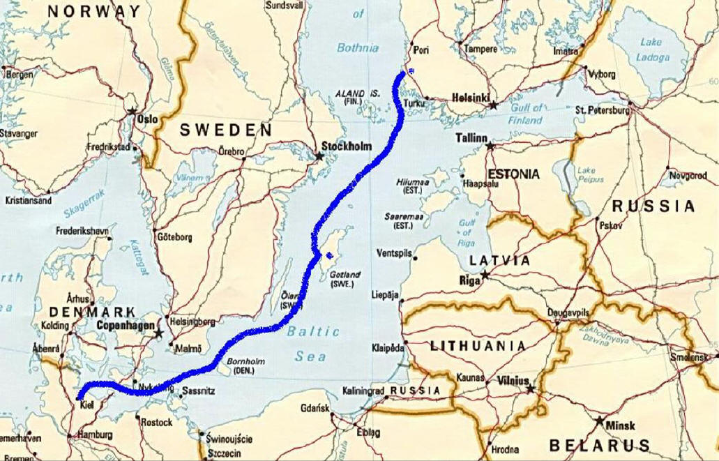 Uusikaupunki itineraire plan