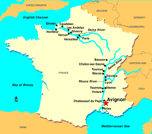 Avignon france plan