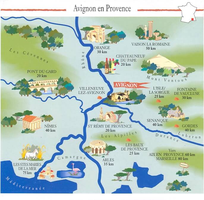 Avignon touristique plan