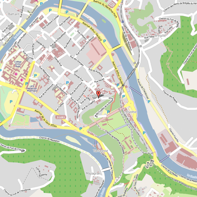 Besancon street plan