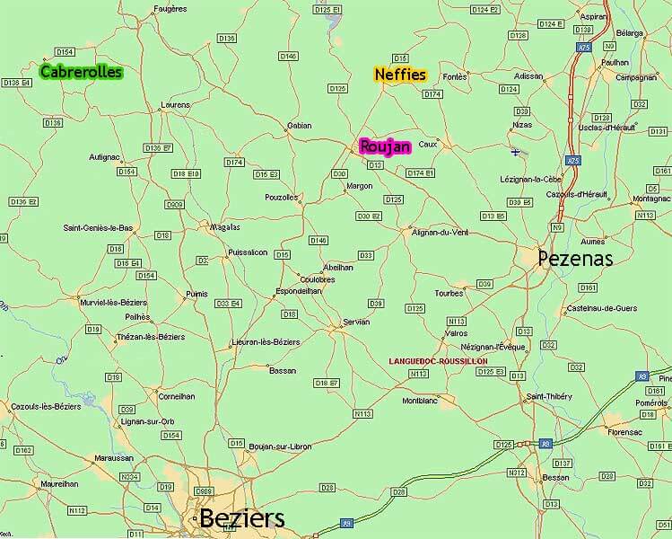 Beziers regions plan