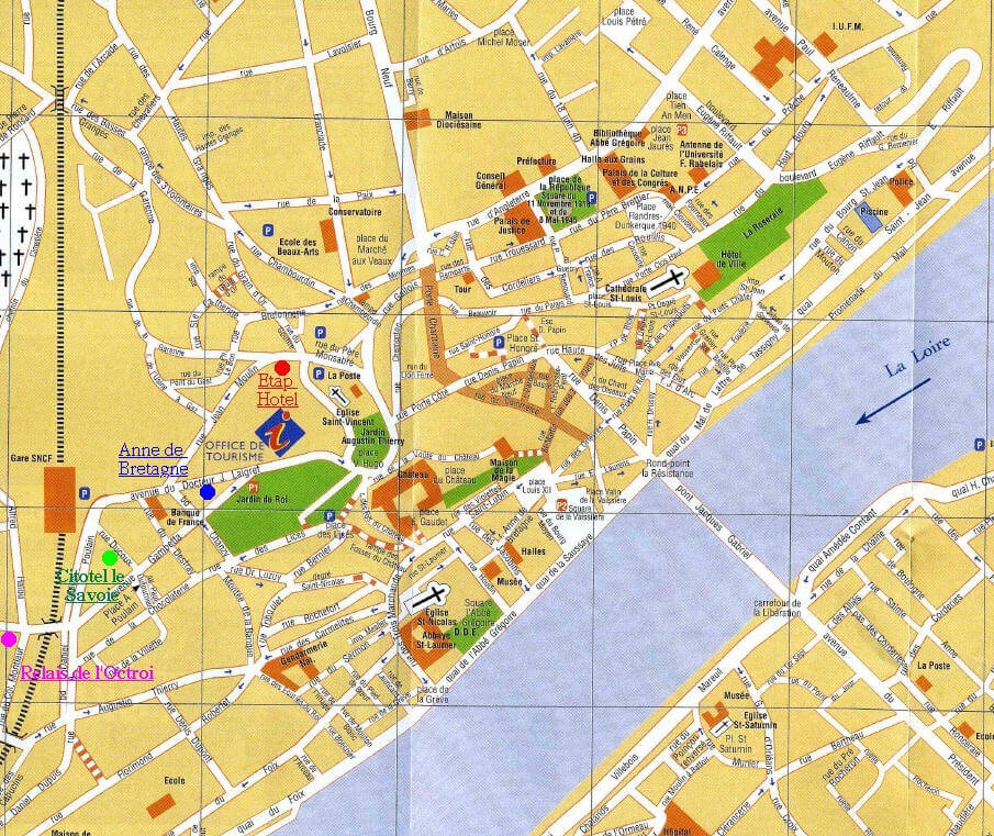 Blois touristique plan