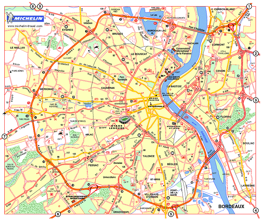 winesite plan Bordeaux