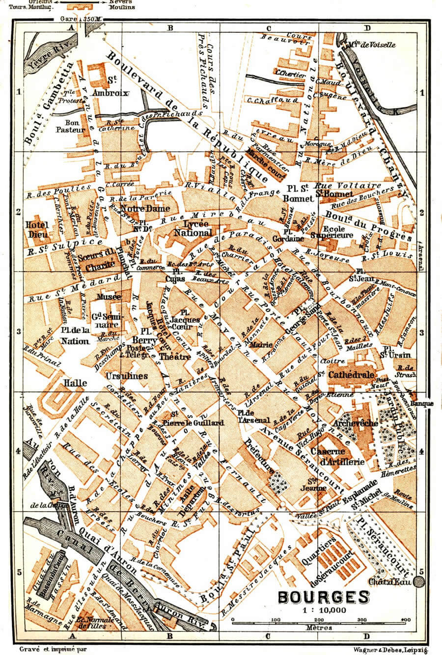 Bourges plan 1899