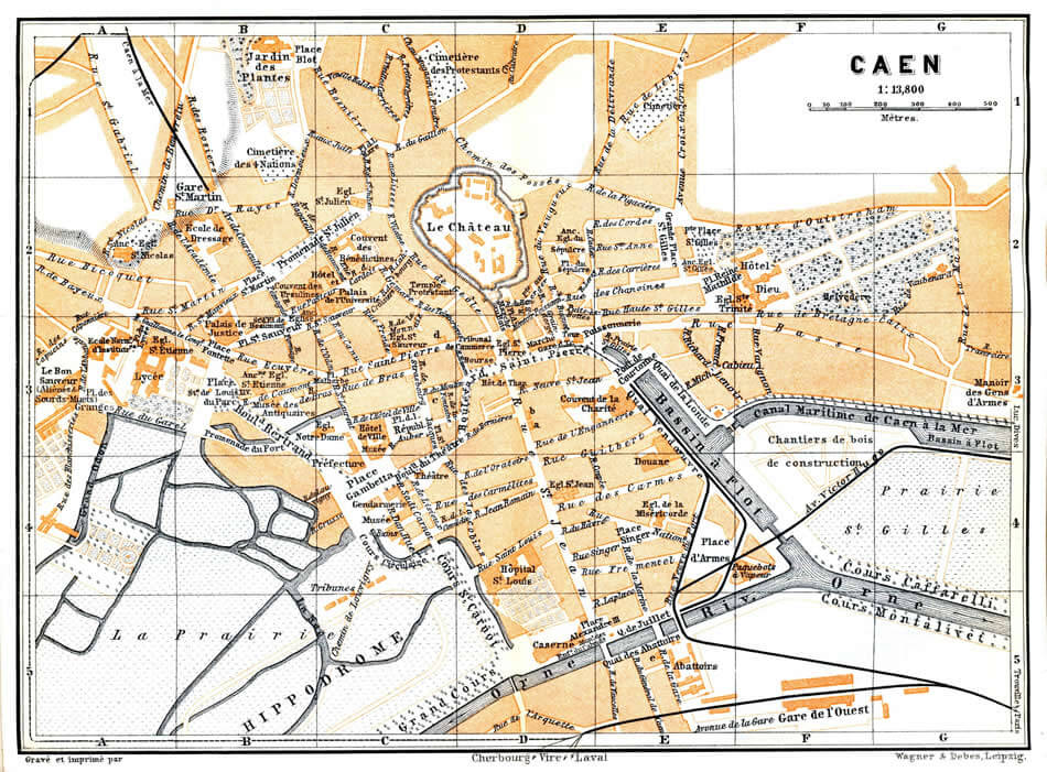 Caen plan 1899