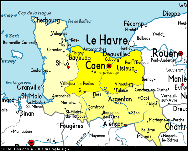 Caen regions plan