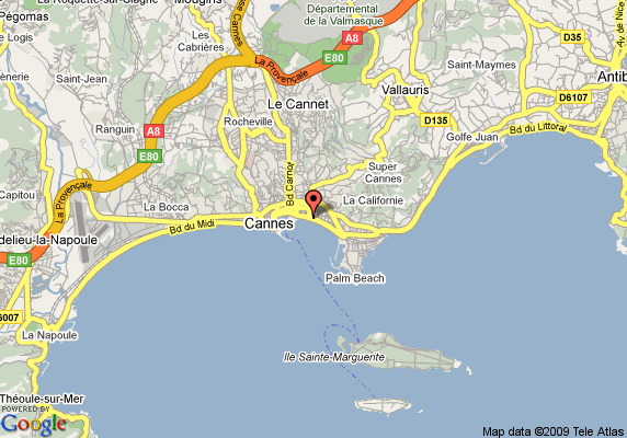 Cannes ville plan