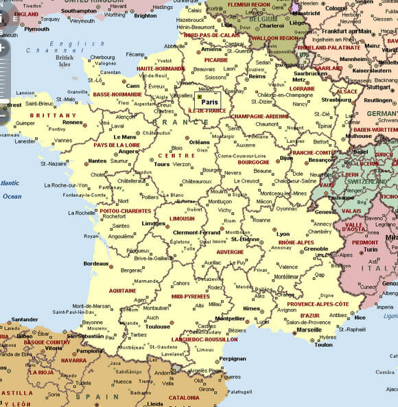 carte du france