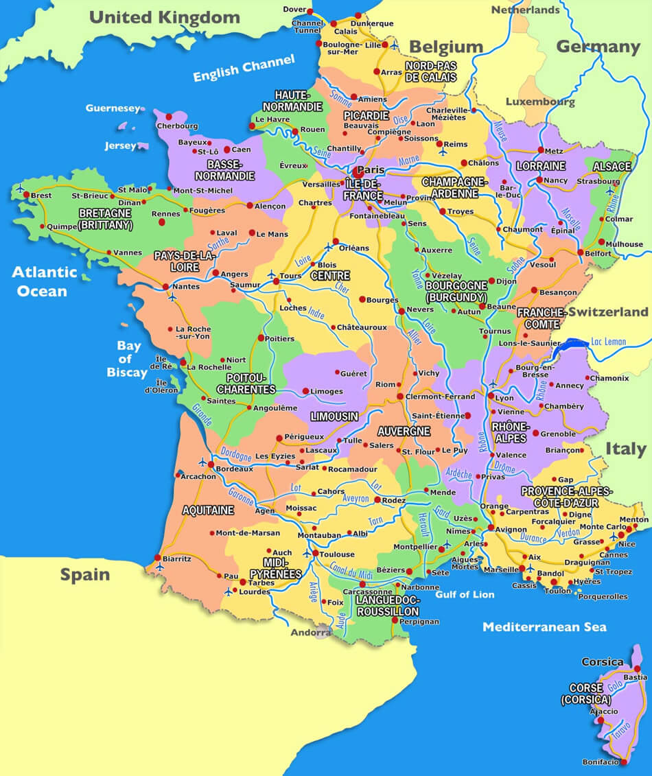 carte du france