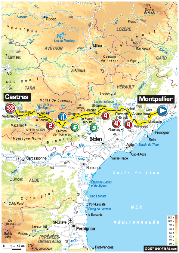 Castres montpellier plan