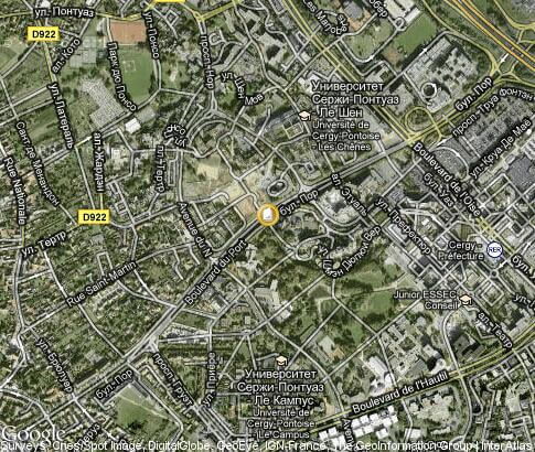 Cergy University Pontoise plan