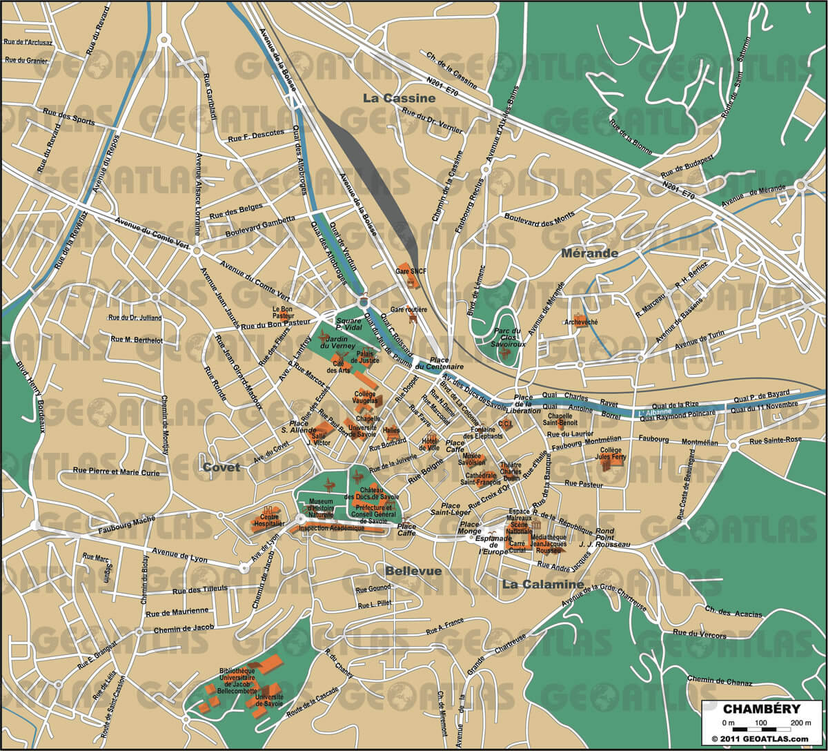 Chambery plan