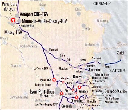 Chambery tgv plan