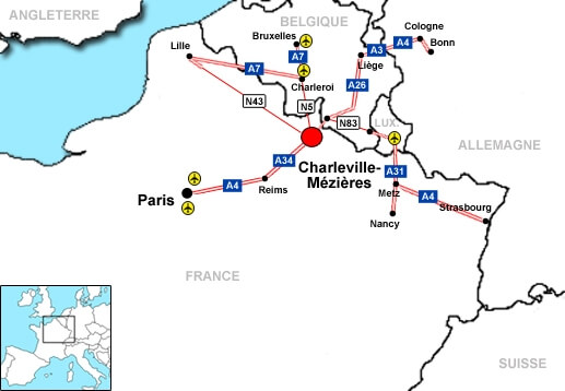 Charleville Mezieres aeroports plan