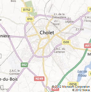 Cholet itineraire plan