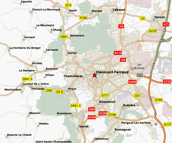 clermont ferrand plan