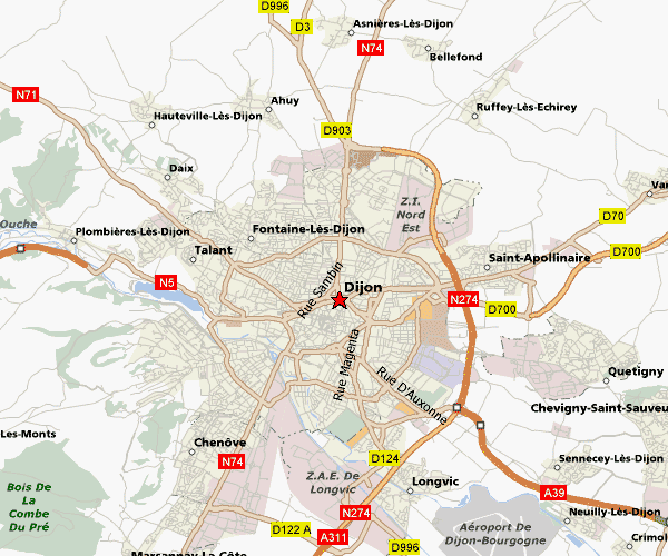 Dijon zone plan