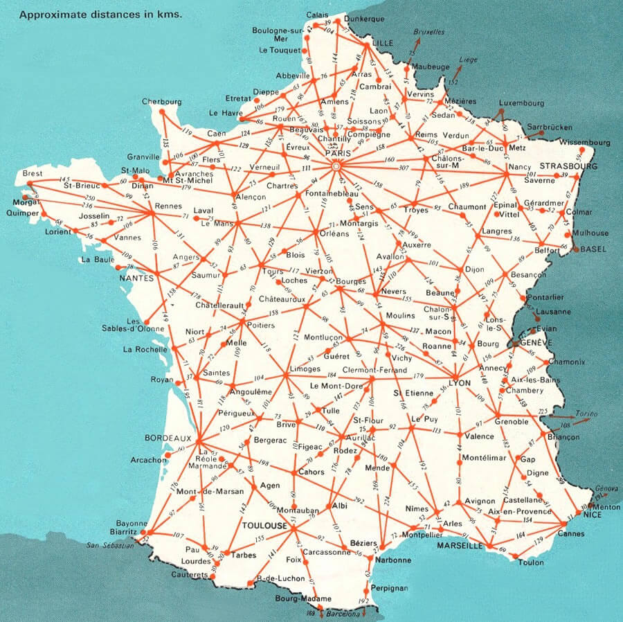 france driving distances