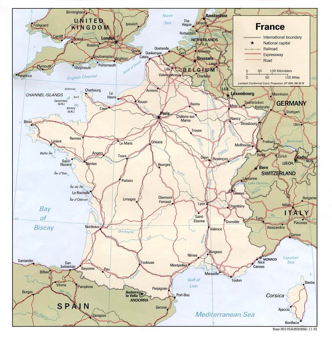 france politique carte