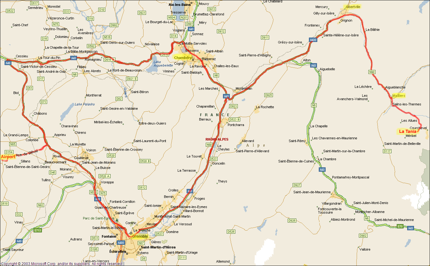 grenoble aeroport plan