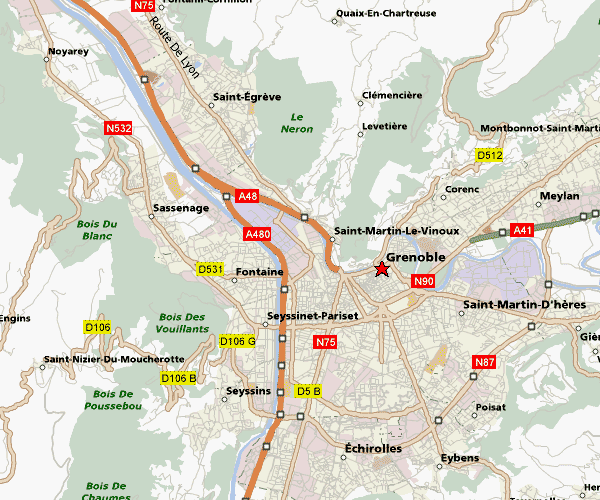 grenoble quartiers plan