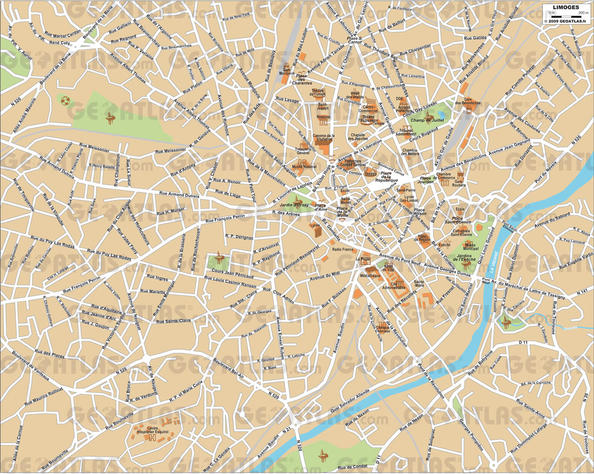 Limoges plan