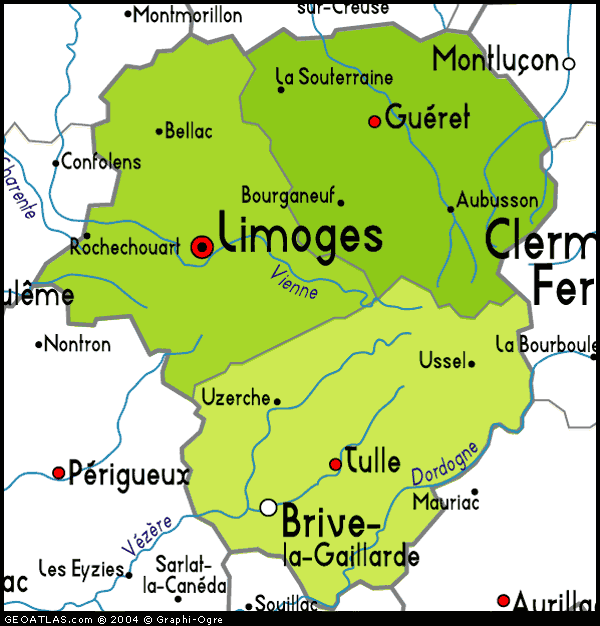 Limoges province plan