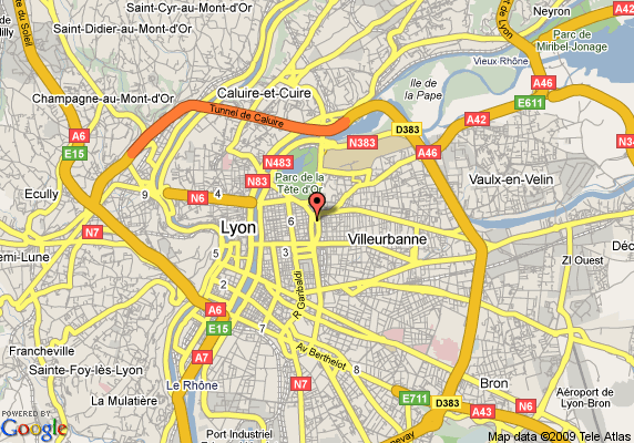 Lyon hotels plan