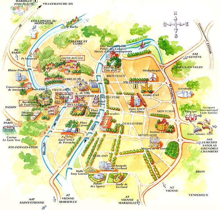 Lyon tourisme plan
