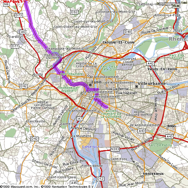 Lyon quartier plan