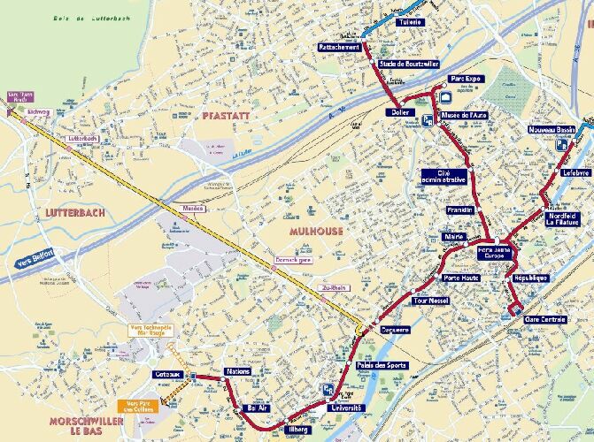 Mulhouse train plan