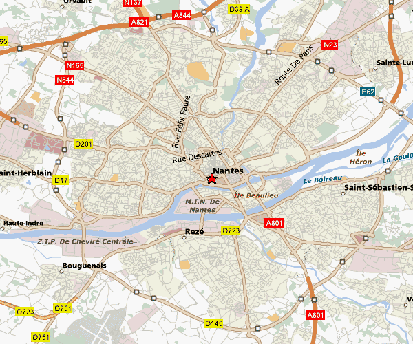 nantes centre plan