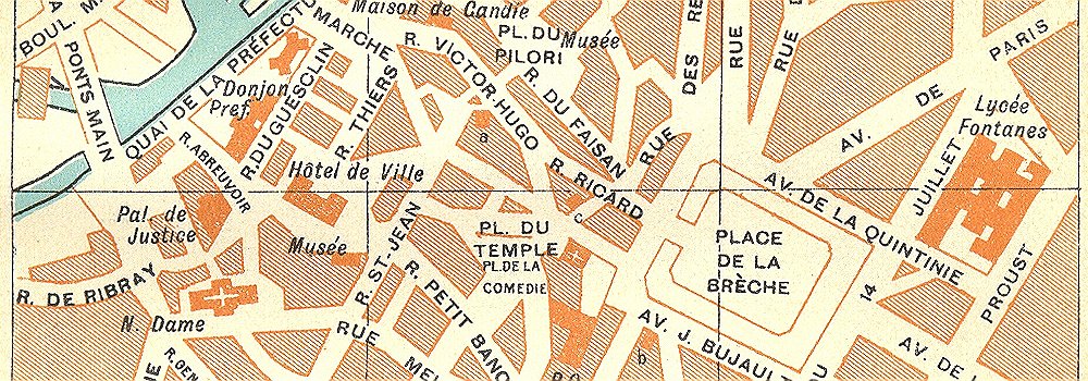 Niort street plan