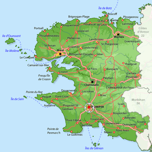 Quimper province plan