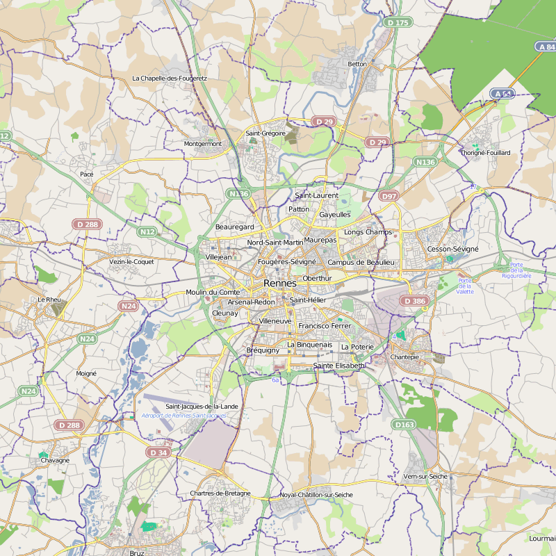 Rennes regions plan