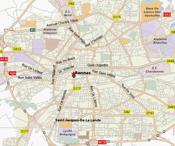 rennes itineraire plan