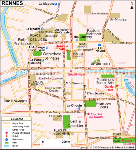 rennes ville plan