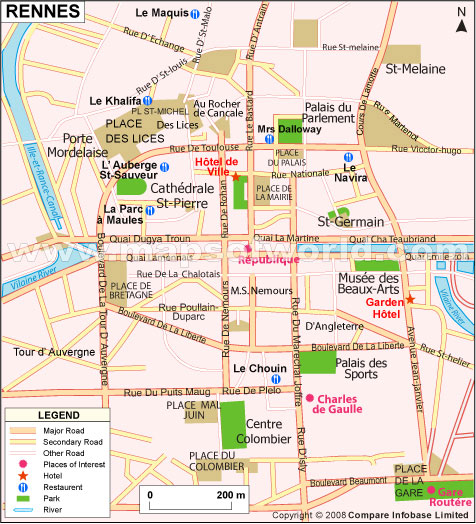 Rennes Carte Et Image Satellite