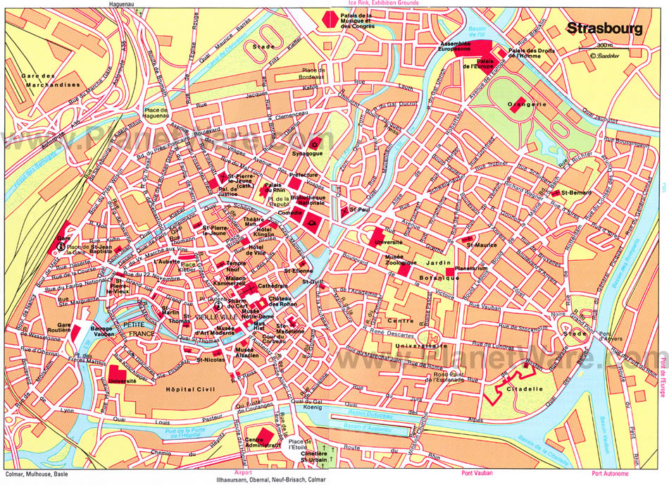 Strasbourg ville plan