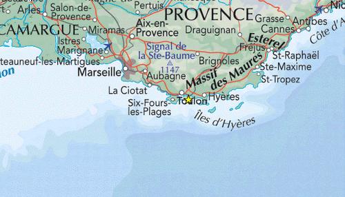 Toulon provence plan