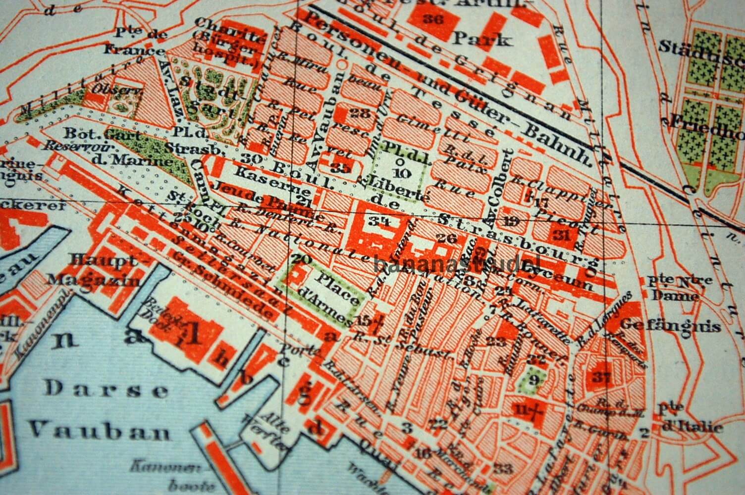 Toulon street plan