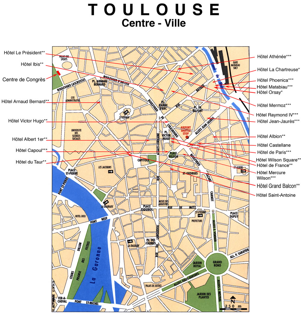 Toulouse Hotel plan