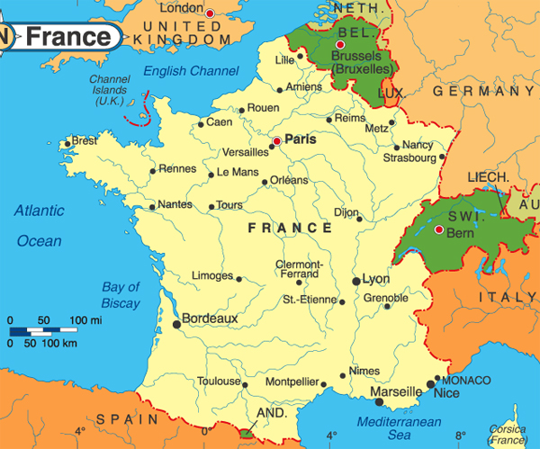 France Tours plan