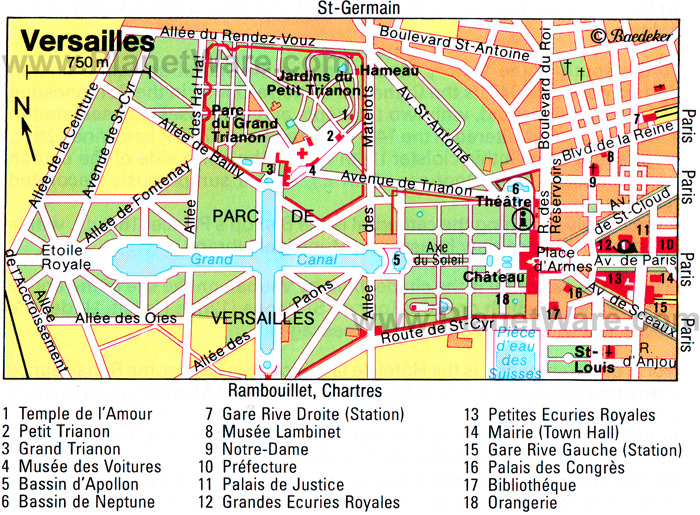 Versailles ville plan