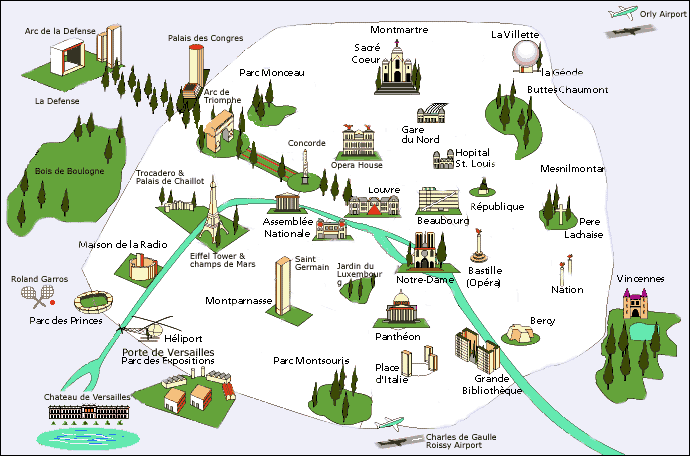 Versailles touristique plan paris