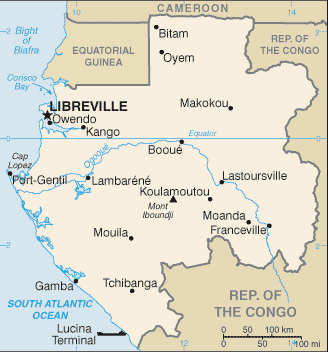 gabon carte