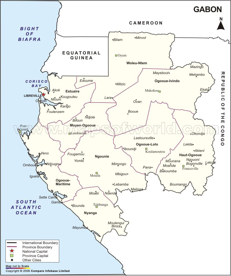 gabon carte