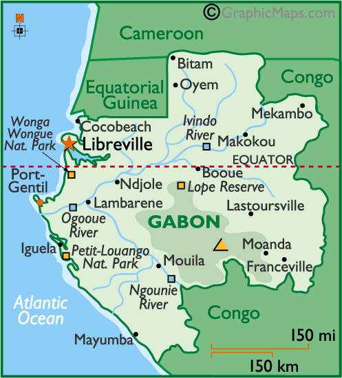 gabon cartes