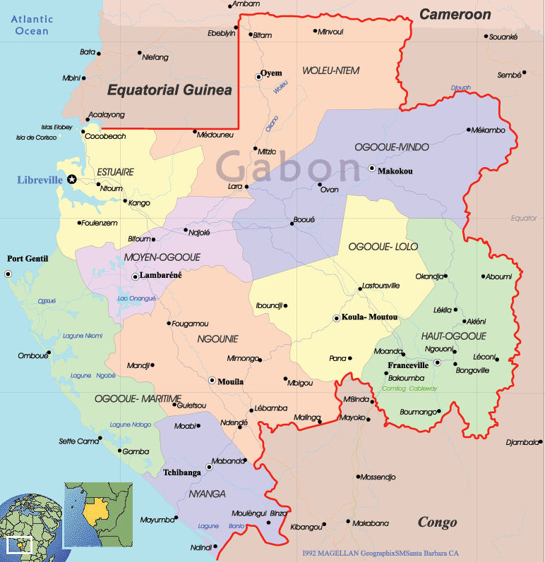 gabon carte