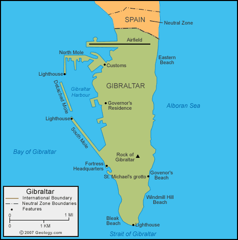 carte du gibraltar